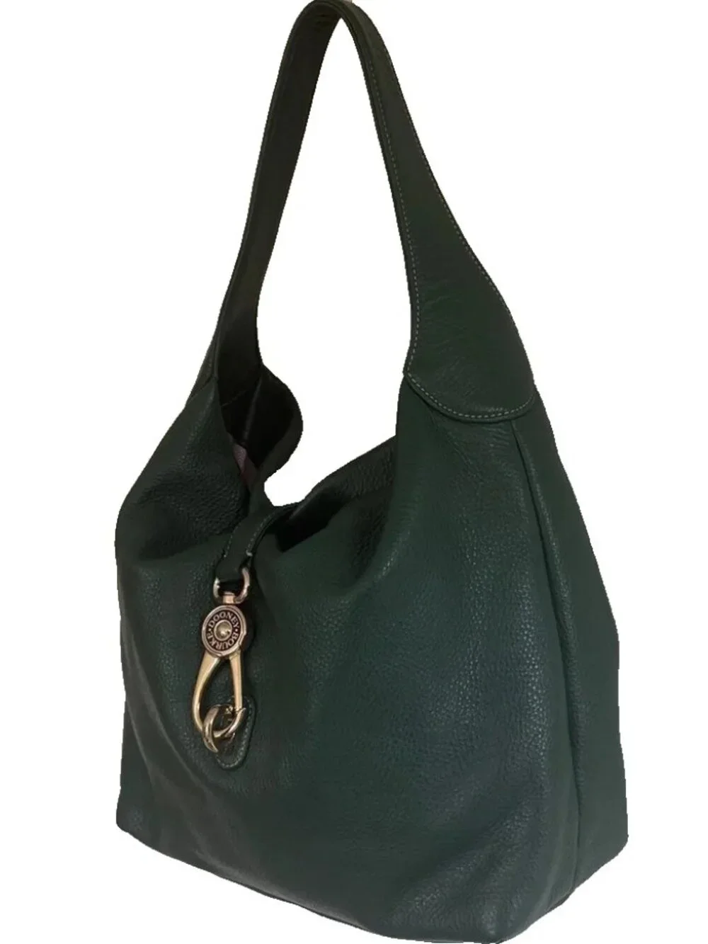 Dooney & Bourke Large Logo Loc Sac in Forest Green